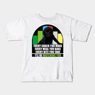 Funny Cute Black Baby Labrador Dog Saying Kids T-Shirt